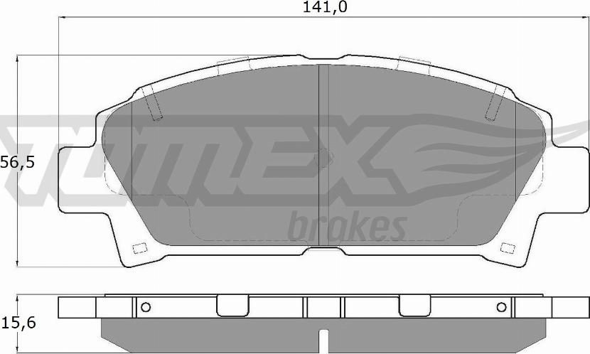 TOMEX brakes TX 13-63 - Stabdžių trinkelių rinkinys, diskinis stabdys onlydrive.pro