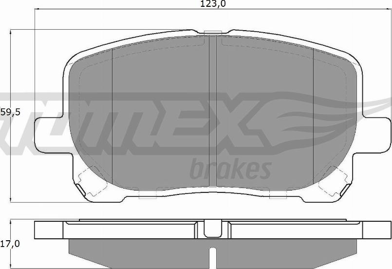 TOMEX brakes TX 13-67 - Brake Pad Set, disc brake onlydrive.pro