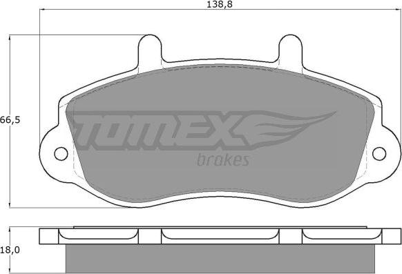 TOMEX brakes TX 13-01 - Brake Pad Set, disc brake onlydrive.pro