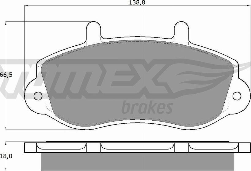 TOMEX brakes TX 13-01 - Bremžu uzliku kompl., Disku bremzes onlydrive.pro