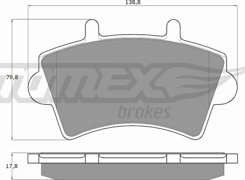 TOMEX brakes TX 13-02 - Piduriklotsi komplekt,ketaspidur onlydrive.pro