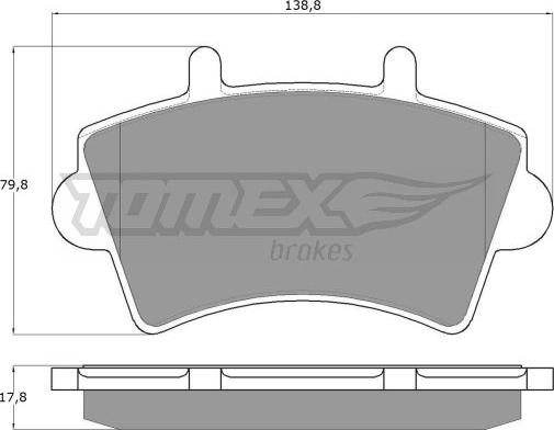 TOMEX brakes TX 13-02 - Brake Pad Set, disc brake onlydrive.pro