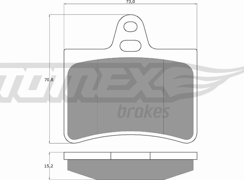 TOMEX brakes TX 13-33 - Brake Pad Set, disc brake onlydrive.pro