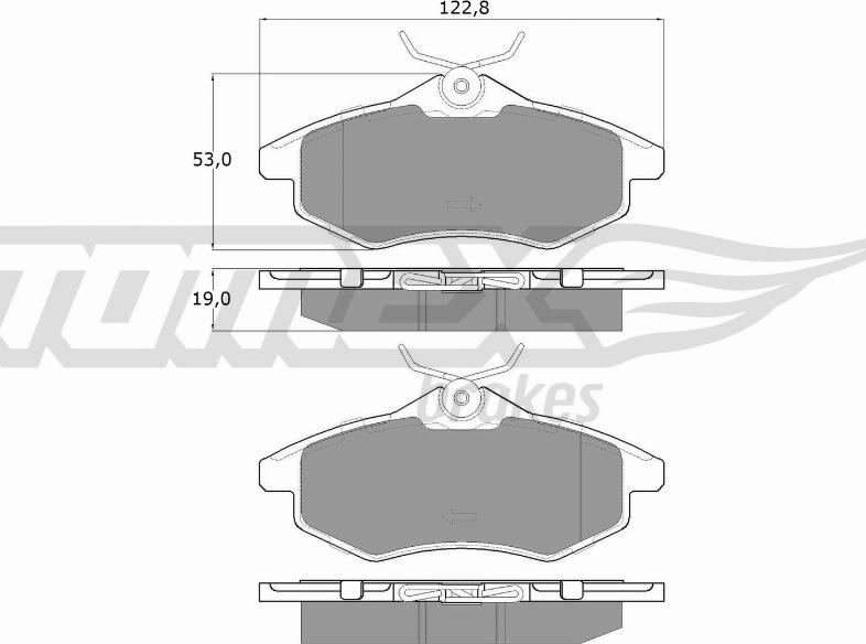 TOMEX brakes TX 13-28 - Stabdžių trinkelių rinkinys, diskinis stabdys onlydrive.pro