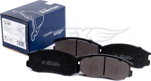 TOMEX brakes TX 12-91 - Stabdžių trinkelių rinkinys, diskinis stabdys onlydrive.pro