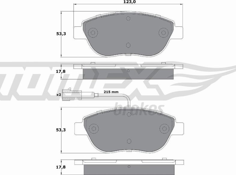 TOMEX brakes TX 12-482 - Jarrupala, levyjarru onlydrive.pro