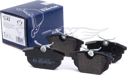 TOMEX brakes TX 12-43 - Brake Pad Set, disc brake onlydrive.pro