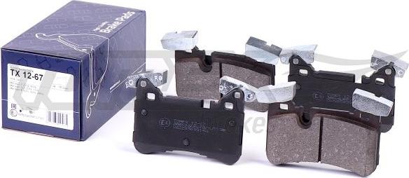 TOMEX brakes TX 12-67 - Bremžu uzliku kompl., Disku bremzes onlydrive.pro