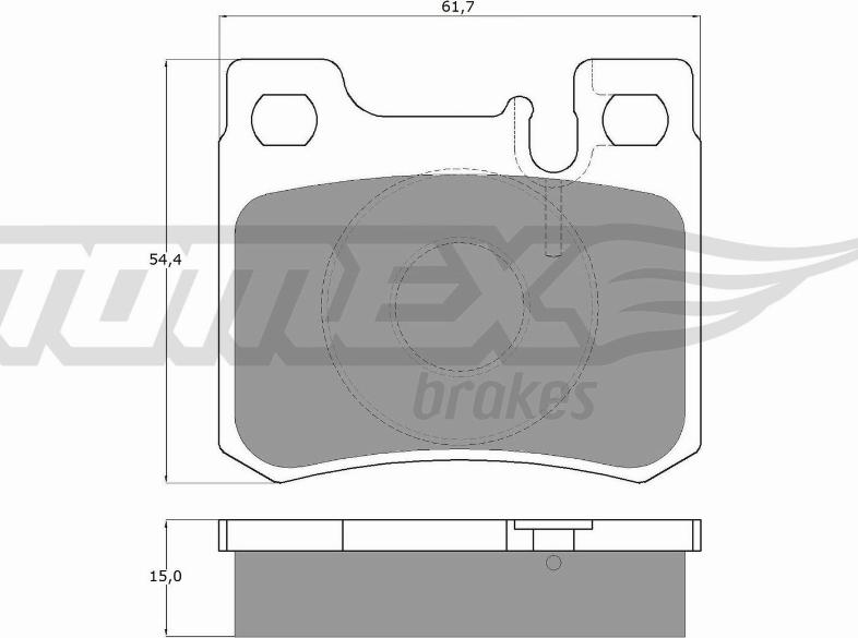 TOMEX brakes TX 12-30 - Bremžu uzliku kompl., Disku bremzes onlydrive.pro