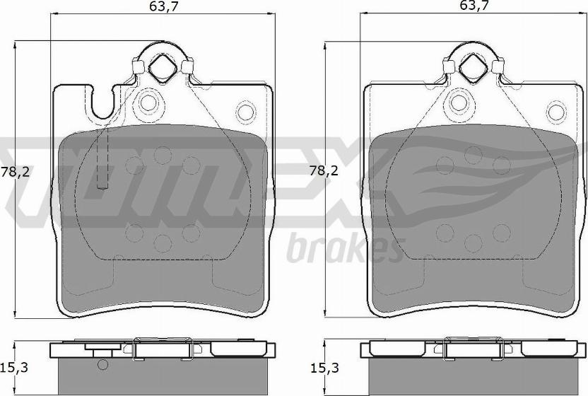 TOMEX brakes TX 12-79 - Brake Pad Set, disc brake onlydrive.pro