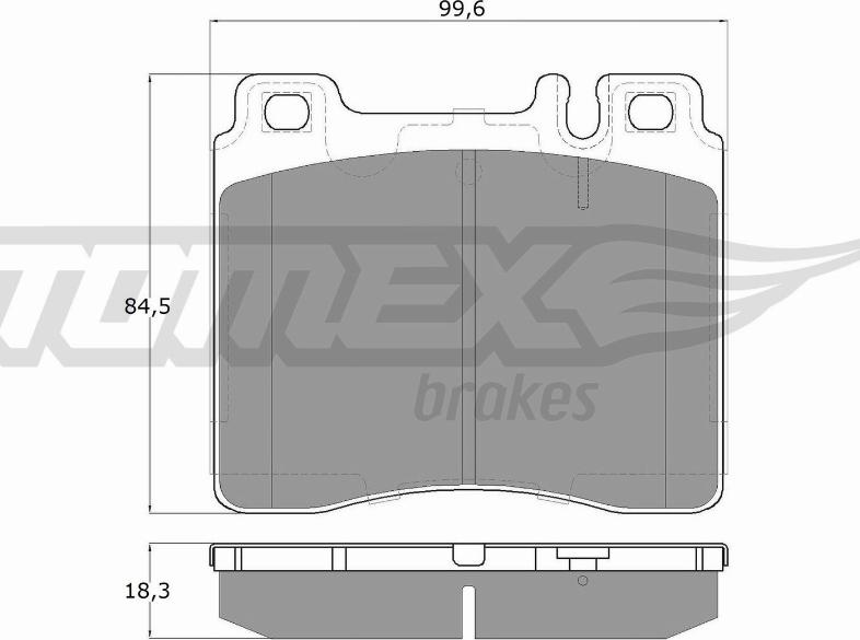 TOMEX brakes TX 12-74 - Brake Pad Set, disc brake onlydrive.pro