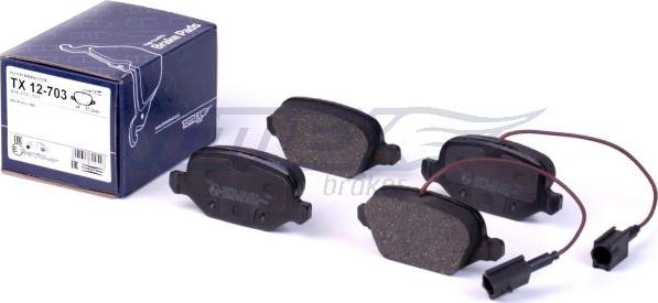 TOMEX brakes TX 12-703 - Brake Pad Set, disc brake onlydrive.pro