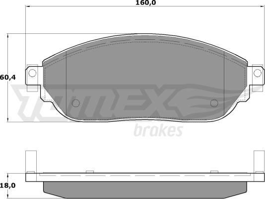 TOMEX brakes TX 17-04 - Piduriklotsi komplekt,ketaspidur onlydrive.pro