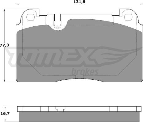 TOMEX brakes TX 17-06 - Bremžu uzliku kompl., Disku bremzes onlydrive.pro