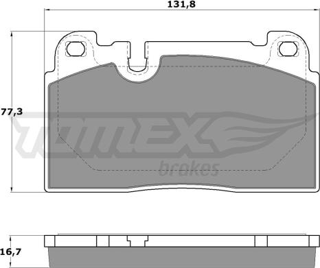 TOMEX brakes TX 17-14 - Тормозные колодки, дисковые, комплект onlydrive.pro