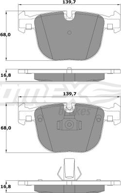 TOMEX brakes TX 17-38 - Brake Pad Set, disc brake onlydrive.pro