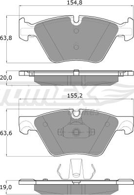 TOMEX brakes TX 17-33 - Brake Pad Set, disc brake onlydrive.pro