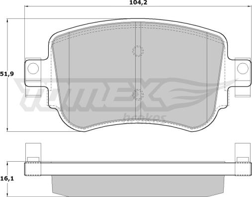 TOMEX brakes TX 17-32 - Brake Pad Set, disc brake onlydrive.pro