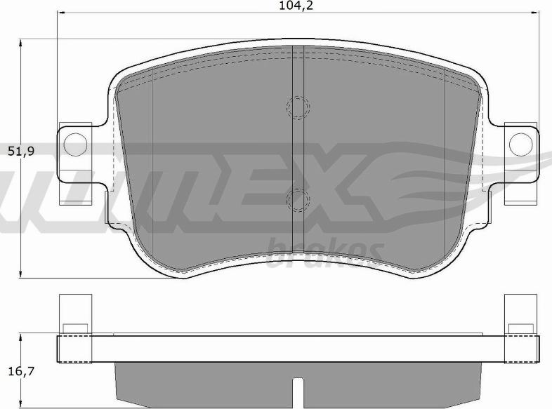 TOMEX brakes TX 17-32 - Тормозные колодки, дисковые, комплект onlydrive.pro