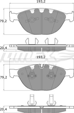 TOMEX brakes TX 17-37 - Brake Pad Set, disc brake onlydrive.pro