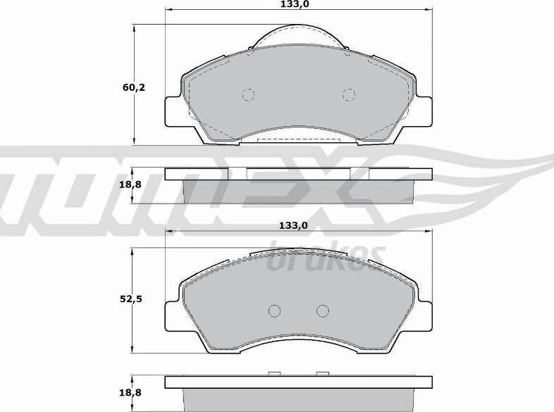 TOMEX brakes TX 17-28 - Bremžu uzliku kompl., Disku bremzes onlydrive.pro