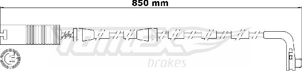 TOMEX brakes TX 30-80 - Сигнализатор, износ тормозных колодок onlydrive.pro