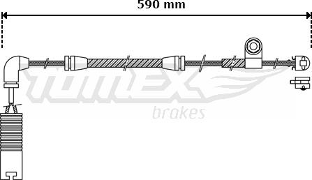 TOMEX brakes TX 30-37 - Сигнализатор, износ тормозных колодок onlydrive.pro