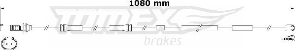 TOMEX brakes TX 31-18 - Įspėjimo kontaktas, stabdžių trinkelių susidėvėjimas onlydrive.pro