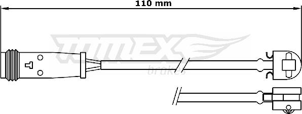 TOMEX brakes TX 31-17 - Hoiatuskontakt, piduriklotsi kulumine onlydrive.pro