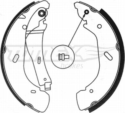 TOMEX brakes TX 20-95 - Комплект тормозных колодок, барабанные onlydrive.pro