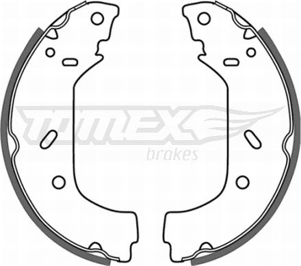 TOMEX brakes TX 20-98 - Комплект тормозных колодок, барабанные onlydrive.pro