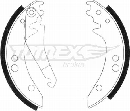 TOMEX brakes TX 20-97 - Bremžu loku komplekts onlydrive.pro