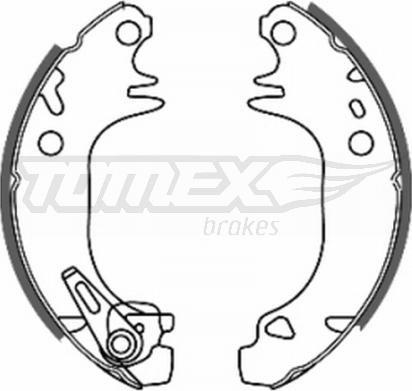 TOMEX brakes TX 20-44 - Brake Shoe Set onlydrive.pro