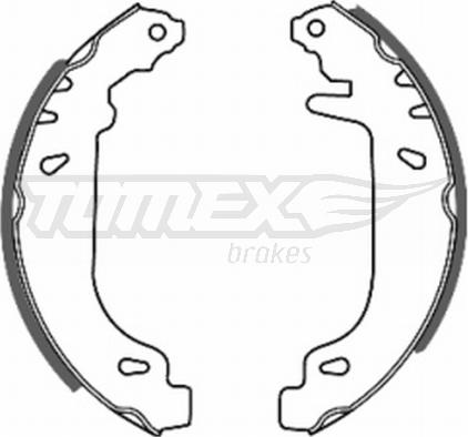 TOMEX brakes TX 20-41 - Комплект тормозных колодок, барабанные onlydrive.pro