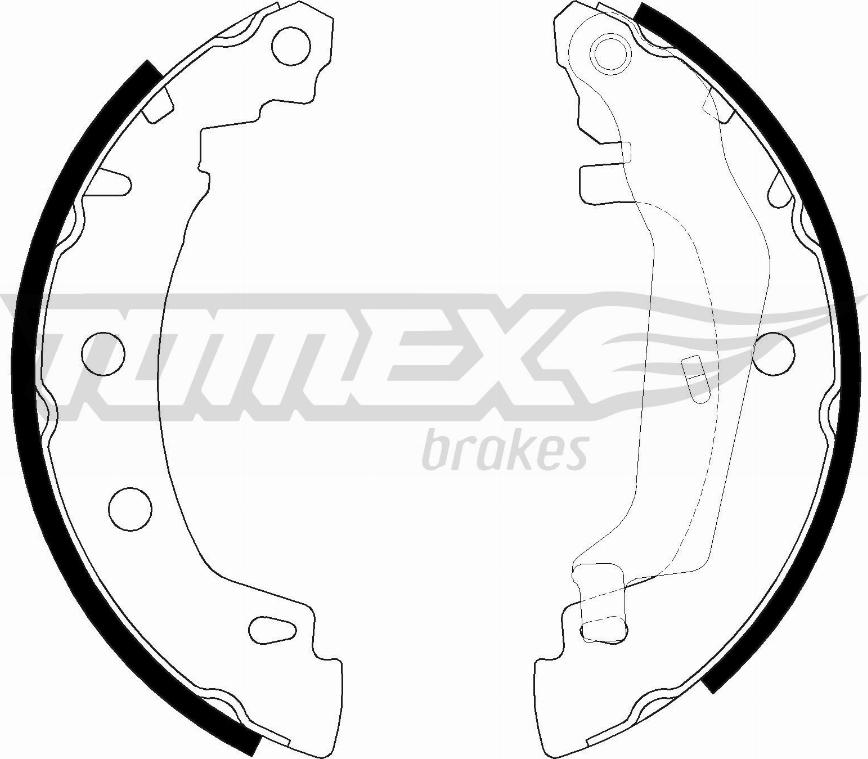 TOMEX brakes TX 20-43 - Bremžu loku komplekts onlydrive.pro