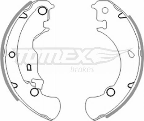 TOMEX brakes TX 20-42 - Комплект тормозных колодок, барабанные onlydrive.pro