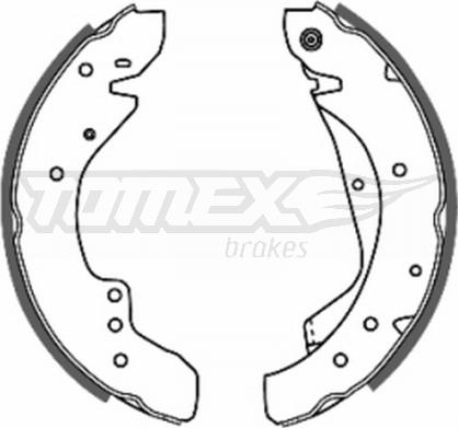 TOMEX brakes TX 20-59 - Stabdžių trinkelių komplektas onlydrive.pro