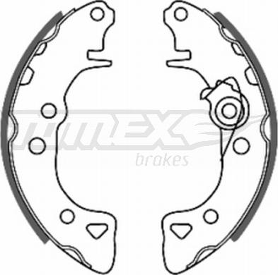 TOMEX brakes TX 20-55 - Brake Shoe Set onlydrive.pro