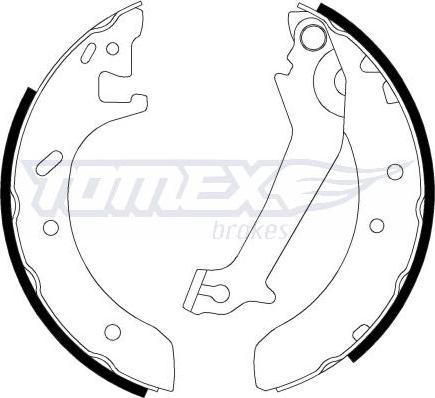 TOMEX brakes TX 20-51 - Bremžu loku komplekts onlydrive.pro