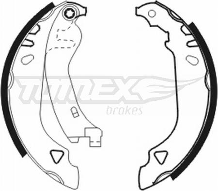 TOMEX brakes TX 20-64 - Brake Shoe Set onlydrive.pro