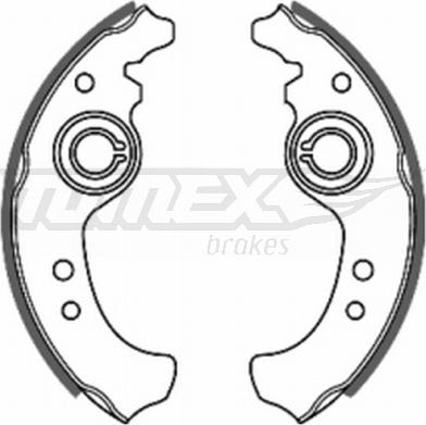 TOMEX brakes TX 20-01 - Комплект тормозных колодок, барабанные onlydrive.pro