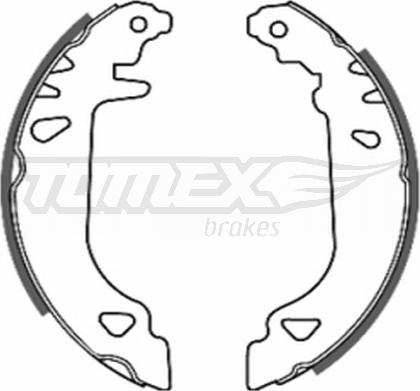 TOMEX brakes TX 20-19 - Brake Shoe Set onlydrive.pro