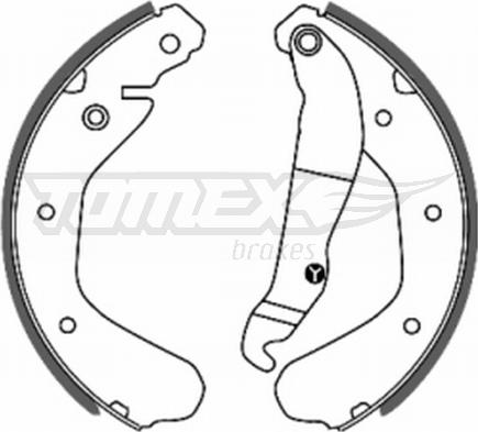 TOMEX brakes TX 20-15 - Brake Shoe Set onlydrive.pro