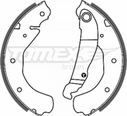 TOMEX brakes TX 20-16 - Brake Shoe Set onlydrive.pro