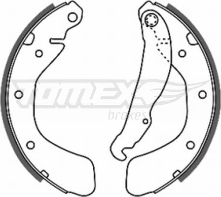 TOMEX brakes TX 20-18 - Brake Shoe Set onlydrive.pro