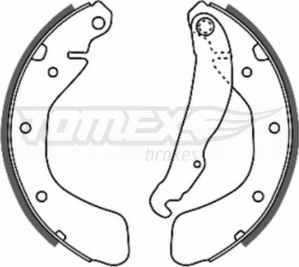 TOMEX brakes TX 20-17 - Stabdžių trinkelių komplektas onlydrive.pro