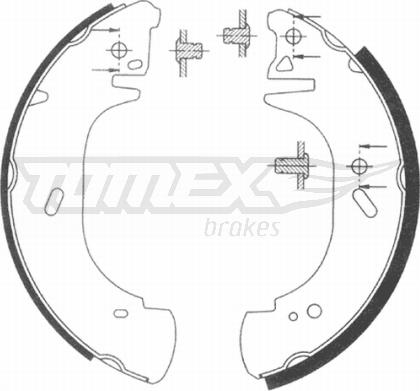 TOMEX brakes TX 20-89 - Brake Shoe Set onlydrive.pro