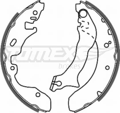 TOMEX brakes TX 20-84 - Brake Shoe Set onlydrive.pro