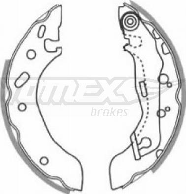 TOMEX brakes TX 20-83 - Piduriklotside komplekt onlydrive.pro