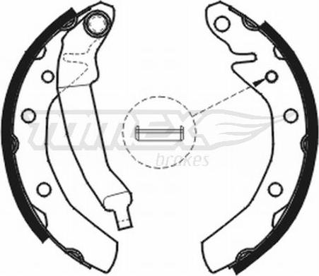 TOMEX brakes TX 20-31 - Brake Shoe Set onlydrive.pro